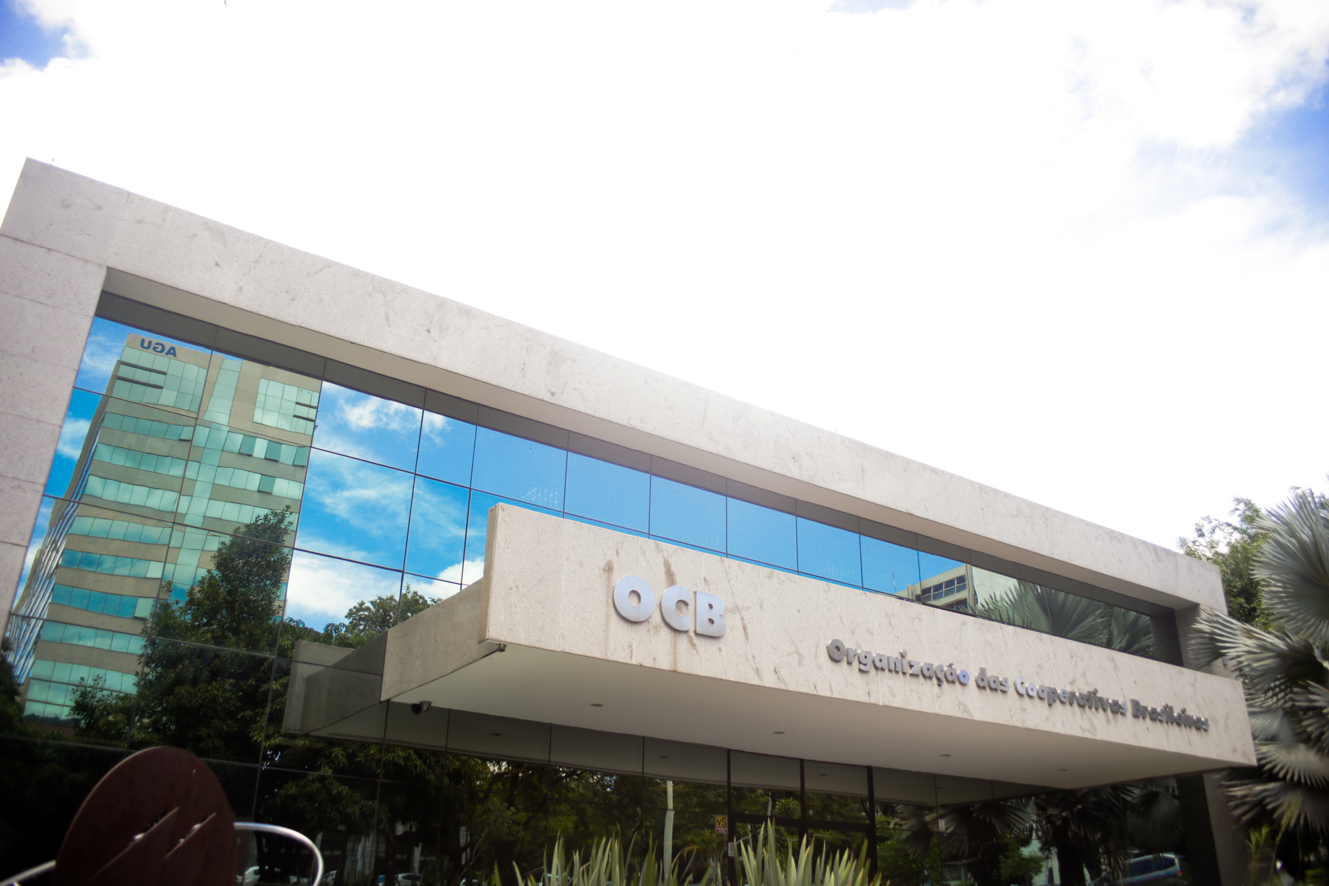Fachada da sede do Sistema OCB, em Brasília